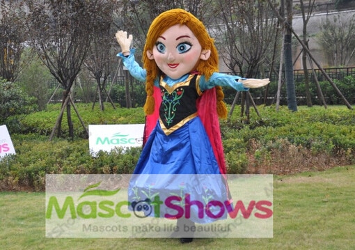 New Special Anna Frozen Mascot Costume Elsa Olaf Figure Ice Character