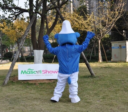Funny Smurf Mascot Adult Costume Cospaly Halloween Costume