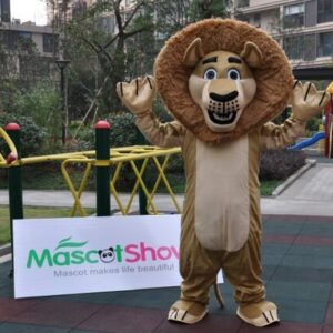 Alex From Madagascar Mascot Costume Lion In Madagascar Mascot Costume