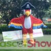 Pirate Red Parrot Mascot Costume For Halloween Party